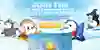 Pudgy Penguins world homepage with character-led hero and featured sections
